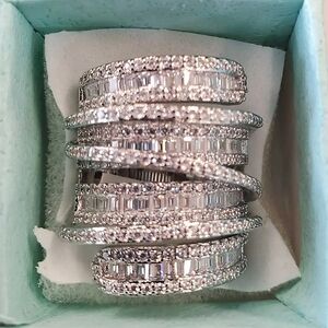 6.4 Ct Sterling Diamond Ring